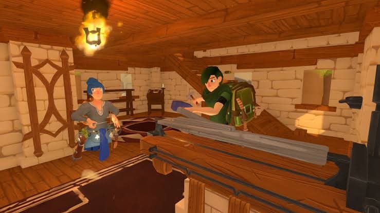 Игровой процесс VR-игры A Township Tale при прокате шлемов виртуальной реальности в ProstoVR.