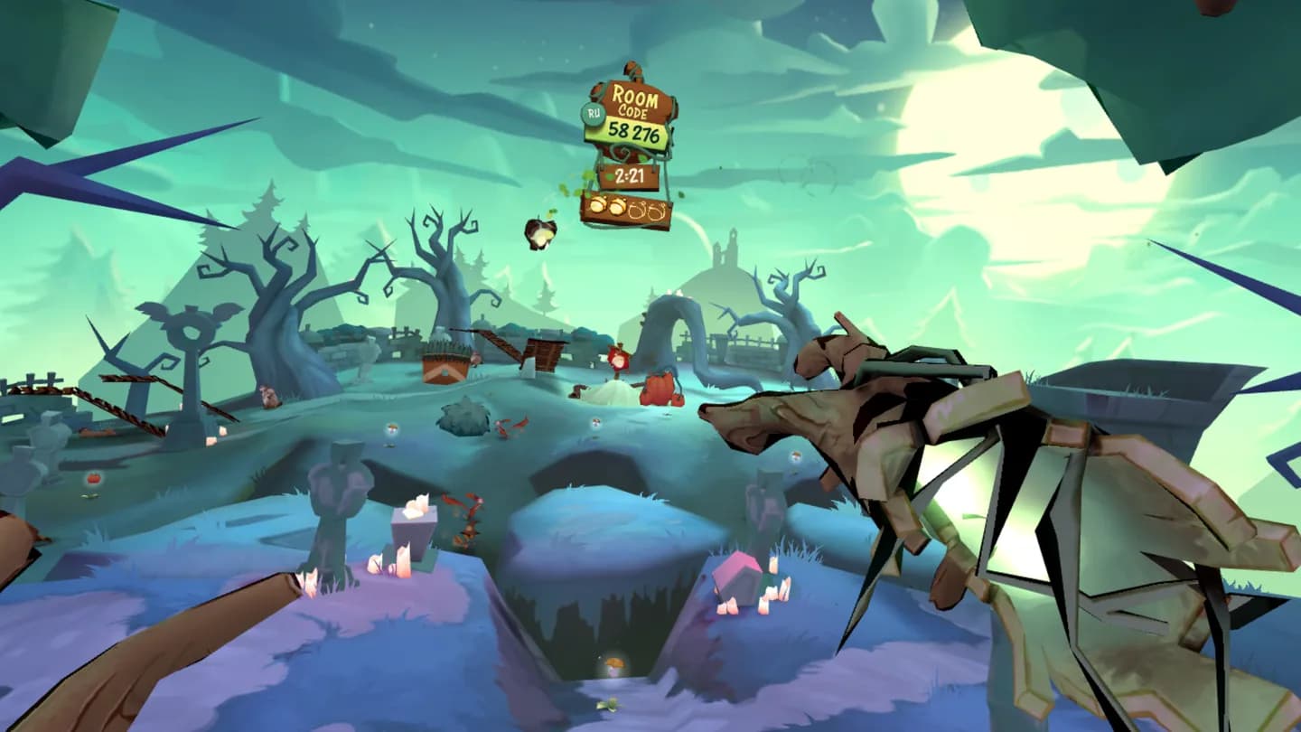 Графика и игровой процесс VR-игры Acron: Attack of the Squirrels! при аренде VR-шлема в ProstoVR.