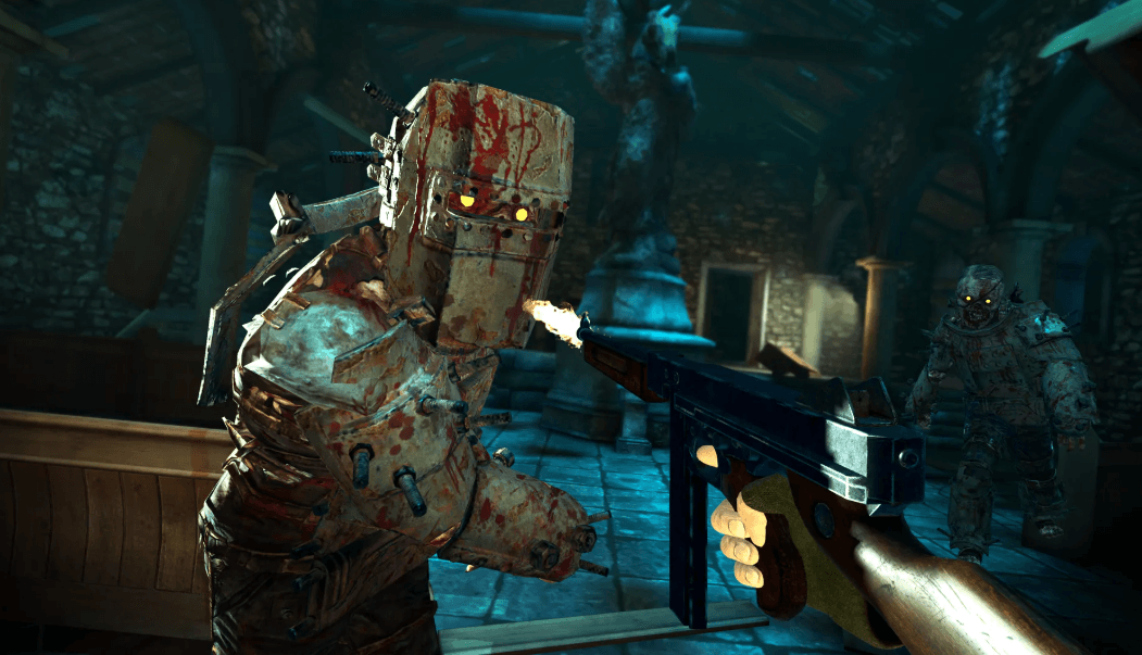 Графика и игровой процесс VR-игры Zombie Army VR при аренде VR-шлема в ProstoVR.