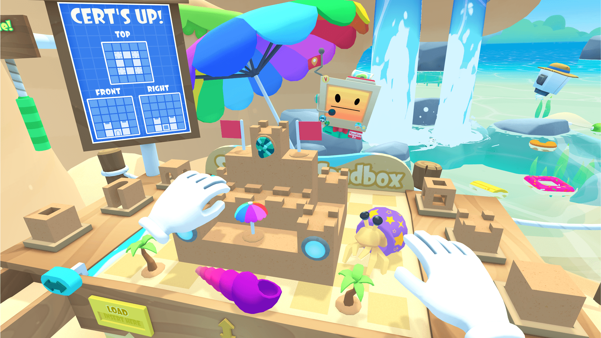 Графика и игровой процесс VR-игры Vacations Simulator при аренде VR-шлема в ProstoVR.