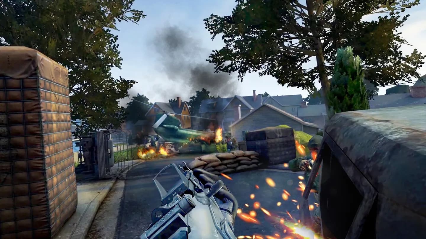 Обзор игрового процесса VR-игры Zero Caliber 2 при аренде очков виртуальной реальности в ProstoVR.