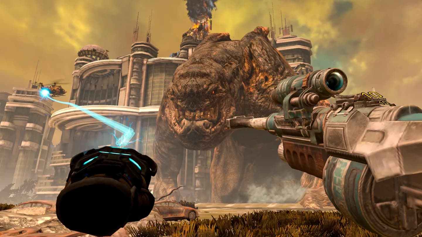 Графика и игровой процесс VR-игры Bulletstorm VR при аренде VR-шлема в ProstoVR.