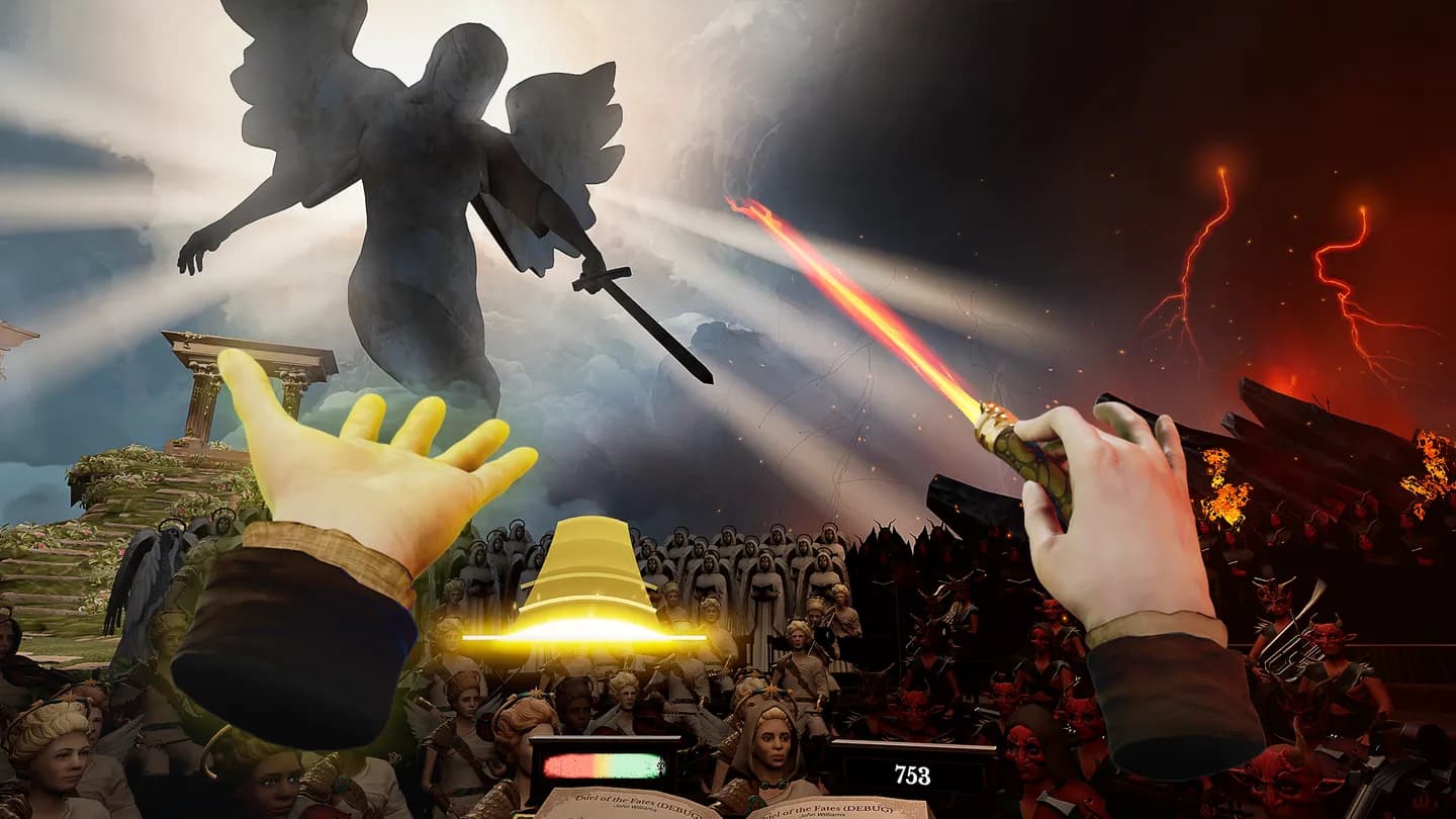 Игровой процесс VR-игры Maestro при прокате шлемов виртуальной реальности в ProstoVR.