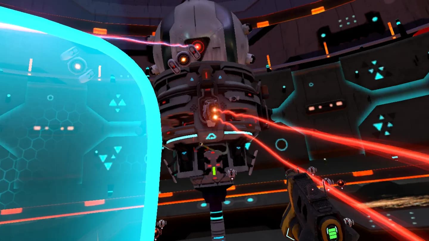Графика и игровой процесс VR-игры Space Pirate Trainer DX при аренде VR-шлема в ProstoVR.