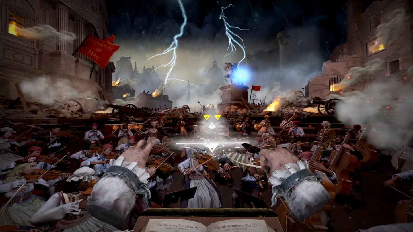 Графика и игровой процесс VR-игры Maestro при аренде VR-шлема в ProstoVR.