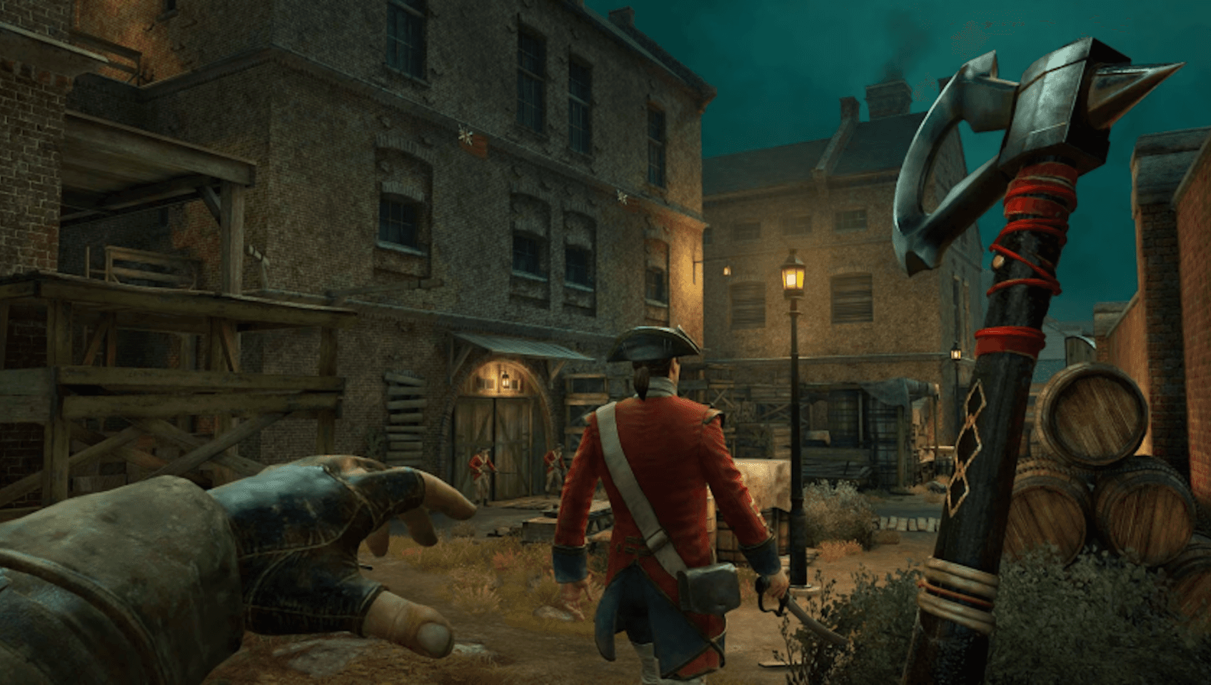 Игровой процесс VR-игры Assassin's Creed Nexus при прокате шлемов виртуальной реальности в ProstoVR.