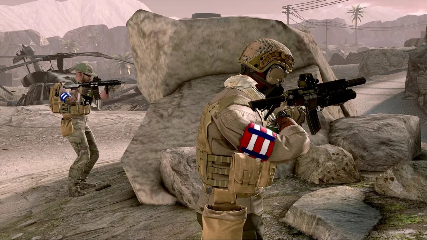 Игровой процесс VR-игры Onward при прокате шлемов виртуальной реальности в ProstoVR.