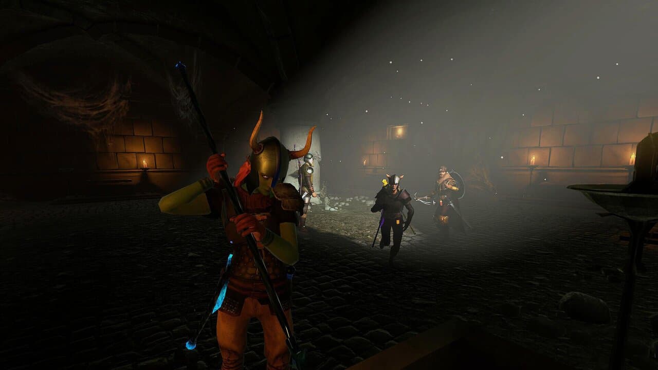 Игровой процесс VR-игры Dungeons of Eternity при прокате шлемов виртуальной реальности в ProstoVR.