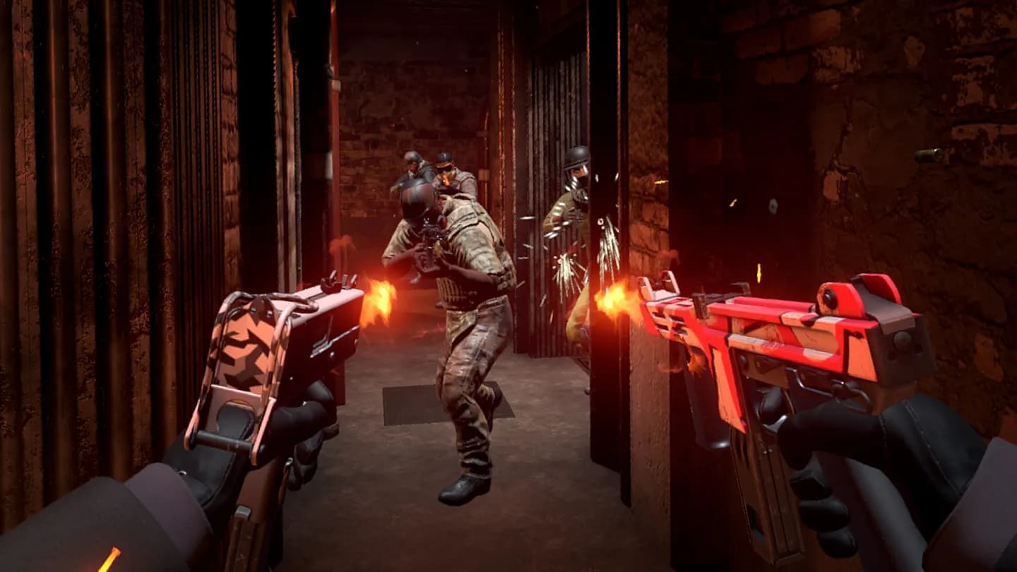 Обзор игрового процесса VR-игры HARD BULLET при аренде очков виртуальной реальности в ProstoVR.