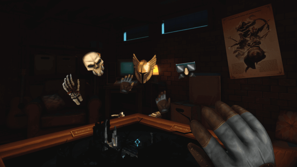 Игровой процесс VR-игры Demeo при прокате шлемов виртуальной реальности в ProstoVR.