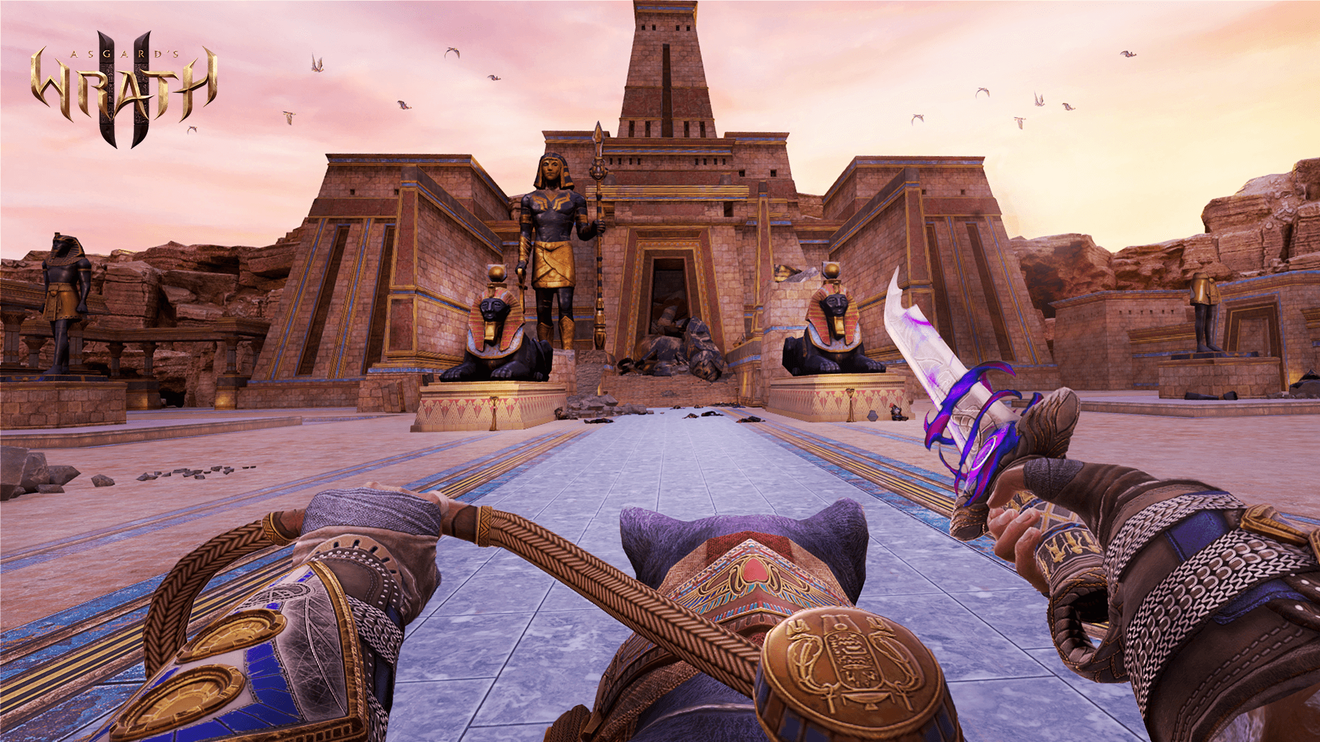 Обзор игрового процесса VR-игры Asgard's Wrath 2 при аренде очков виртуальной реальности в ProstoVR.