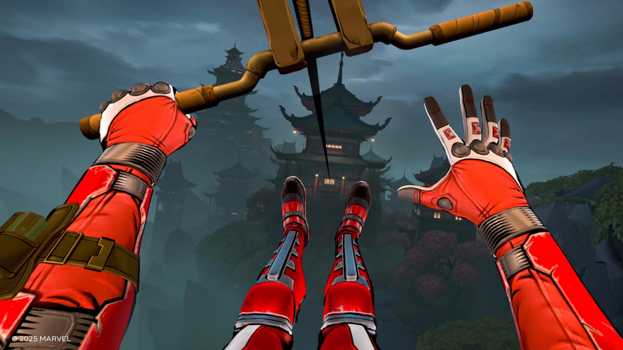 Игровой процесс VR-игры Marvel's Deadpool VR при прокате шлемов виртуальной реальности в ProstoVR.