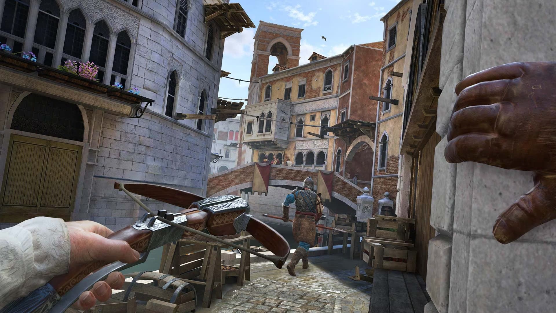 Обзор игрового процесса VR-игры Assassin's Creed Nexus при аренде очков виртуальной реальности в ProstoVR.