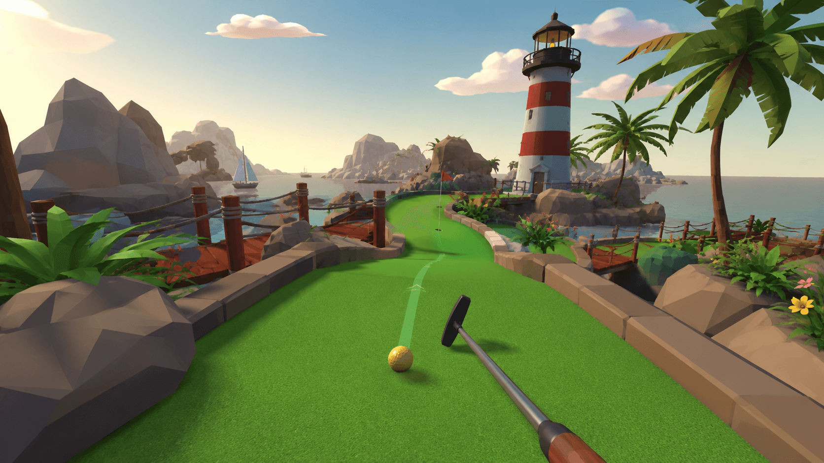 Вид на поле для гольфа Walkabout Mini Golf