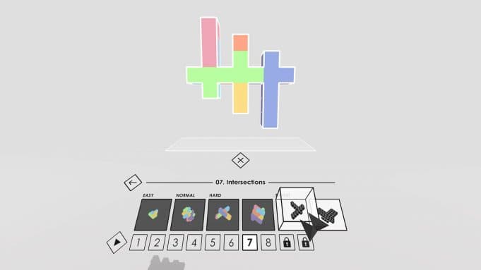 Графика и игровой процесс VR-игры Cubism vr при аренде VR-шлема в ProstoVR.